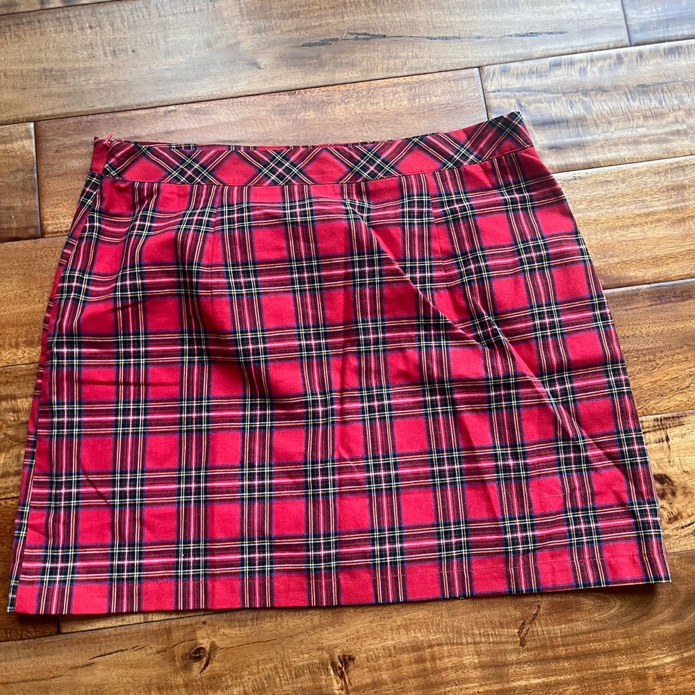 Plaid Red Women's Skirt